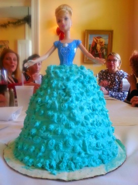 Barbie doll cake for Cari's birthday